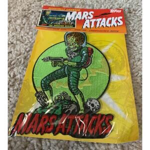 Rare Mars Attacks Topps Invasion Begins Embroidered Patch
